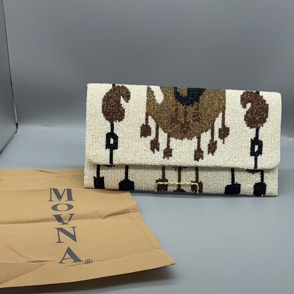 MOYNA BEADED ENVELOPE CLUTCH
